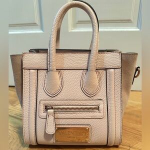 Valentino Mini Satchel in Blush Pink with Gold Hardware